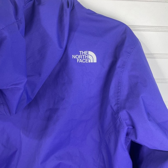 The North Face Purple Hooded Full Zip Windbreaker/Rain Jacket EUC XL Girls - Picture 13 of 17